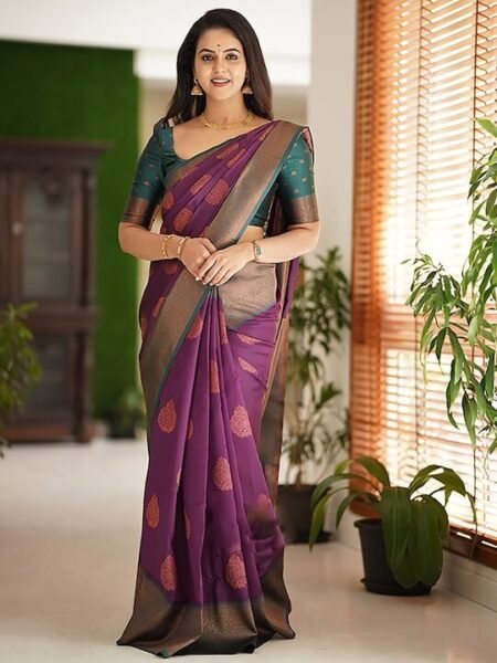 Purpule saree