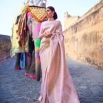 Light Purple Kanjivaram Handloom Weaving Silk Saree With Blouse Piece