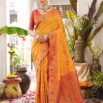 Yellow Soft Silk Saree With Blouse Piece